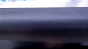 Door trim card rear left Toyota Camry v50 12-14 usa gray with black insert plastic, gray armrest rubber, scuffs, scratches, crack in fastening, plastic turned white