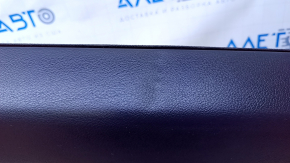 Door trim card rear left Lexus ES300h ES350 13-18 black with black insert leather, armrest black leather, molding dark wood gloss, dents, scuffs, dented leather, abrasions, scratches