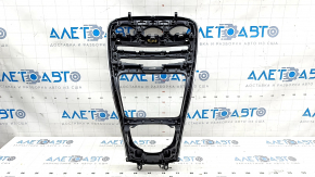 Front panel trim center Mercedes GLC 16-19 black wood, scratches, worn