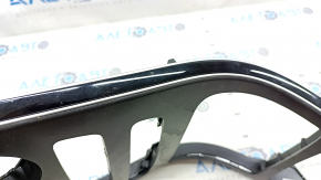 Front panel trim center Mercedes GLC 16-19 black wood, scratches, worn