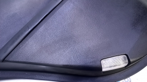 Door trim card rear left Lexus ES300h ES350 13-18 black with black insert leather, armrest black leather, molding light wood gloss, dents, scuffs, dented leather, abrasions, scratches
