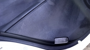 Door trim card rear left Lexus ES300h ES350 13-18 black with black insert leather, armrest black leather, molding light wood gloss, dents, abrasions, scratches, nicks