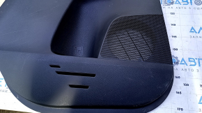 Door trim card rear left Toyota Rav4 13-18 black with beige insert cloth, armrest beige cloth, molding gray structure, carbon fiber trim, scuffs, scratches, for dry cleaning