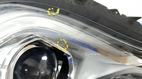 Headlight front left complete Infiniti QX50 19- LED sand, pokes