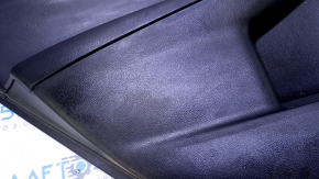 Door trim card rear left Toyota Camry v55 15-17 usa black with black insert plastic, armrest black rubber, scuffs, scratches