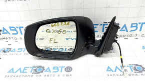 Side mirror left Infiniti QX50 19- 5 pins, turn signal, white QAB, scratches
