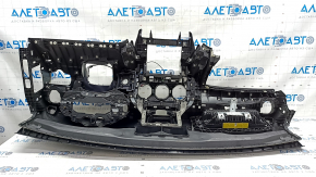 Torpedo front panel with AIRBAG Mercedes GLC 16-19 leather black