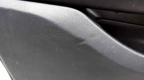 Door trim card front left Mercedes GLC 16-22 black leather, ebony insert, armrest black leather, bumps, scratches, tears