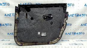 Door trim card front left Mercedes GLC 16-22 black leather, ebony insert, armrest black leather, bumps, scratches, tears
