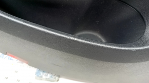 Door trim card rear left Mercedes GLC 16-22 black leather, ebony insert, armrest black leather, bumps, tears