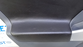 Door trim card rear left Toyota Prius 30 10-15 dark gray with dark gray insert leather, armrest dark gray leather, molding gray structure, scratches, abrasions