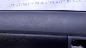 Door trim card rear left Toyota Prius 30 10-15 dark gray with dark gray insert leather, armrest dark gray leather, molding gray structure, scratches, abrasions