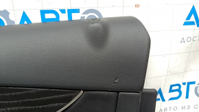 Door trim card front right Mercedes GLC 16-22 black leather, ebony insert, armrest black leather, tears, dents