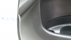 Door trim card front right Mercedes GLC 16-22 black leather, ebony insert, armrest black leather, tears, dents