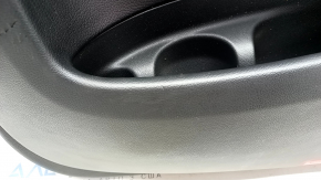 Door trim card front right Mercedes GLC 16-22 black leather, ebony insert, armrest black leather, tears, dents