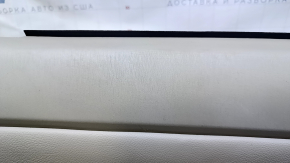 Door trim card rear left Toyota Prius 30 10-15 beige, with beige insert leather, armrest beige leather, scratches, abrasions