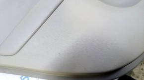 Door trim card rear left Toyota Prius 30 10-15 beige, with beige insert leather, armrest beige leather, scratches, abrasions