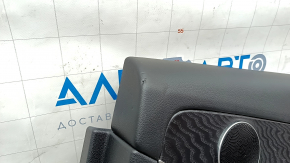 Door trim card rear right Mercedes GLC 16-22 black leather, ebony insert, armrest black leather, tears, dents