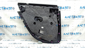 Door trim card rear right Mercedes GLC 16-22 black leather, ebony insert, armrest black leather, tears, dents