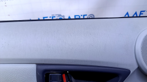 Door trim card rear left Toyota Prius 30 10-15 gray with gray insert leather, armrest gray leather, molding gray structure, under the tweeter, scuffs, scratches