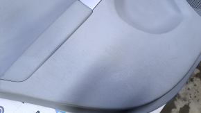 Door trim card rear left Toyota Prius 30 10-15 gray with gray insert leather, armrest gray leather, molding gray structure, under the tweeter, scuffs, scratches