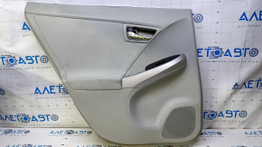 Door trim card rear left Toyota Prius 30 10-15 gray with gray insert cloth, armrest gray cloth, molding gray structure, abrasions, scratches, broken fasteners, pokes, for dry cleaning