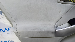Door trim card rear left Toyota Prius 30 10-15 gray with gray insert cloth, armrest gray cloth, molding gray structure, abrasions, scratches, broken fasteners, pokes, for dry cleaning