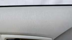 Door trim card rear left Toyota Prius 30 10-15 gray with gray insert cloth, armrest gray cloth, molding gray structure, abrasions, scratches, broken fasteners, pokes, for dry cleaning