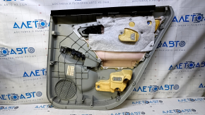 Door trim card rear left Toyota Prius 30 10-15 gray with gray insert cloth, armrest gray cloth, molding gray structure, scuffs, scratches, for dry cleaning