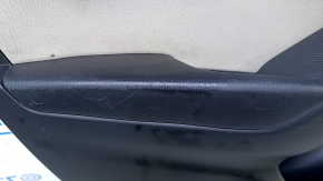 Door trim card rear left Mazda 3 14-18 BM black, with gray insert cloth, armrest black plastic, scuffs, scratches