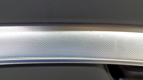 Door trim card front right Infiniti QX50 19- black, insert black leather, armrest black leather, gray stitching, molding silver, butts