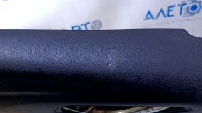 Door trim card rear left Mazda 6 13-15 Touring black with black insert leather, armrest black leather, molding gray gloss, scratches, abrasions, dent
