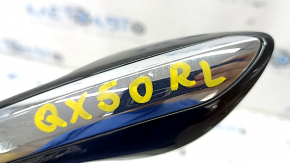 Door handle outer rear left Infiniti QX50 19- with overlay, chrome, butt on chrome