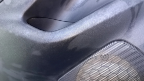 Door trim card rear left Mazda 6 13-15 Touring black gray insert cloth, armrest black leather, molding gray gloss, dent, bump, abrasions, scratches