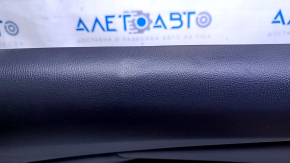 Door trim card rear left Mazda CX-9 16- black with black insert leather, armrest black leather, gray molding structure, scratches, abrasions, dents