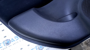 Door trim card rear left Nissan Leaf 13-17 black with black insert plastic, armrest black cloth, scuffs, scratches