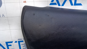Door trim card rear left Nissan Murano z52 15-18 black with black insert leather, armrest black leather, molding gray gloss, dents, abrasions, scratches, bump