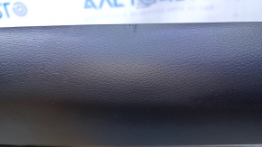 Door trim card rear left Nissan Murano z52 15-18 black with black insert leather, armrest black leather, molding gray gloss, dents, abrasions, scratches, bump