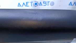 Door trim card rear left Nissan Murano z52 15-18 black with black insert leather, armrest black leather, molding gray gloss, dents, abrasions, scratches