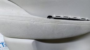 Door trim card rear left Nissan Leaf 13-17 gray with gray insert plastic, armrest gray cloth, scratches, abrasions, for dry cleaning