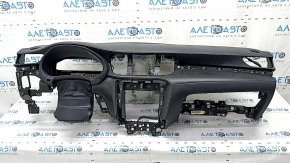 Torpedo front panel with AIRBAG Infiniti QX50 19- black, under speaker, chrome used