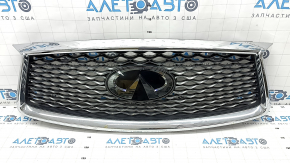 Radiator grill grill Infiniti QX50 19- complete with badge for distronic, sand