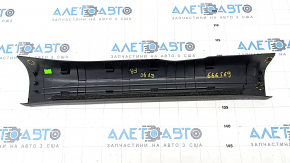 Door sill trim inner right Infiniti QX50 19- black, scratches, broken fastening, dented fastenings