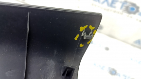 Door sill trim inner right Infiniti QX50 19- black, scratches, broken fastening, dented fastenings