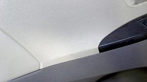 Door trim card rear left Toyota Sienna 11-14 beige with beige insert plastic, with curtain, scratches, abrasions