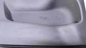 Door trim card rear left Toyota Sienna 11-14 beige with beige insert plastic, with curtain, scratches, abrasions