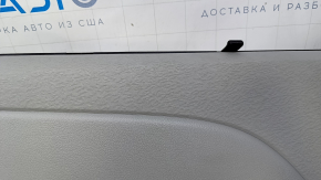 Door trim card rear left Toyota Sienna 11-14 gray with gray insert plastic, with curtain, scratches, abrasions