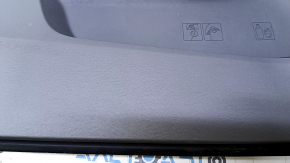 Door trim card rear left Toyota Sienna 11-14 gray with gray insert plastic, with curtain, scratches, abrasions
