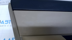 Door trim card rear left Jeep Patriot 11-17 beige with beige insert plastic, armrest beige plastic, scuffs, scratches, broken fastening
