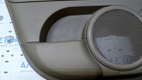 Door trim card rear left Jeep Patriot 11-17 beige with beige insert plastic, armrest beige plastic, scuffs, scratches, broken fastening